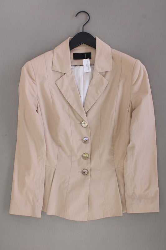 Barbara Schwarzer Regular Blazer Gr. 38 creme aus Baumwolle