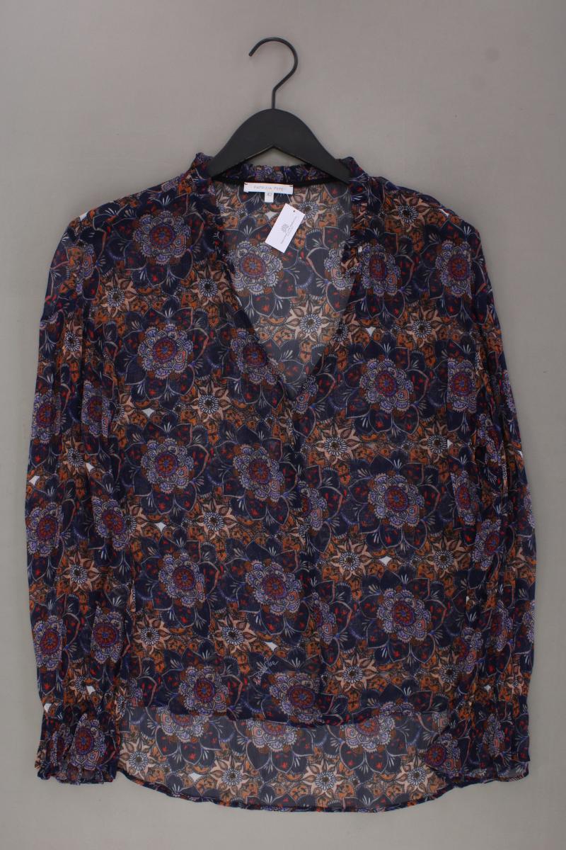 Patrizia Pepe Langarmbluse Gr. 42 mit Blumenmuster mehrfarbig aus Viskose