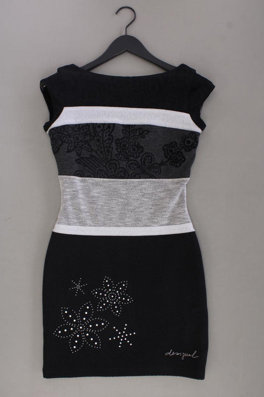 Desigual Etuikleid Gr. S Kurzarm schwarz aus Polyester