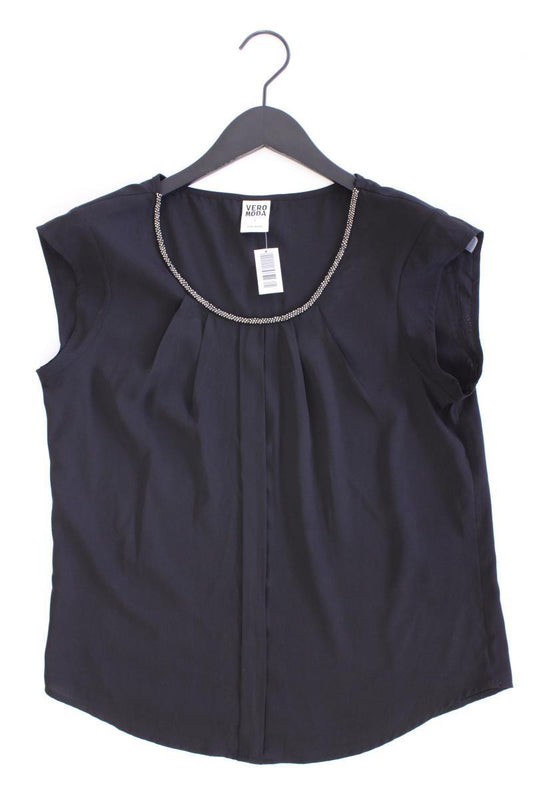 Vero Moda Chiffonbluse Gr. S neuwertig Kurzarm schwarz