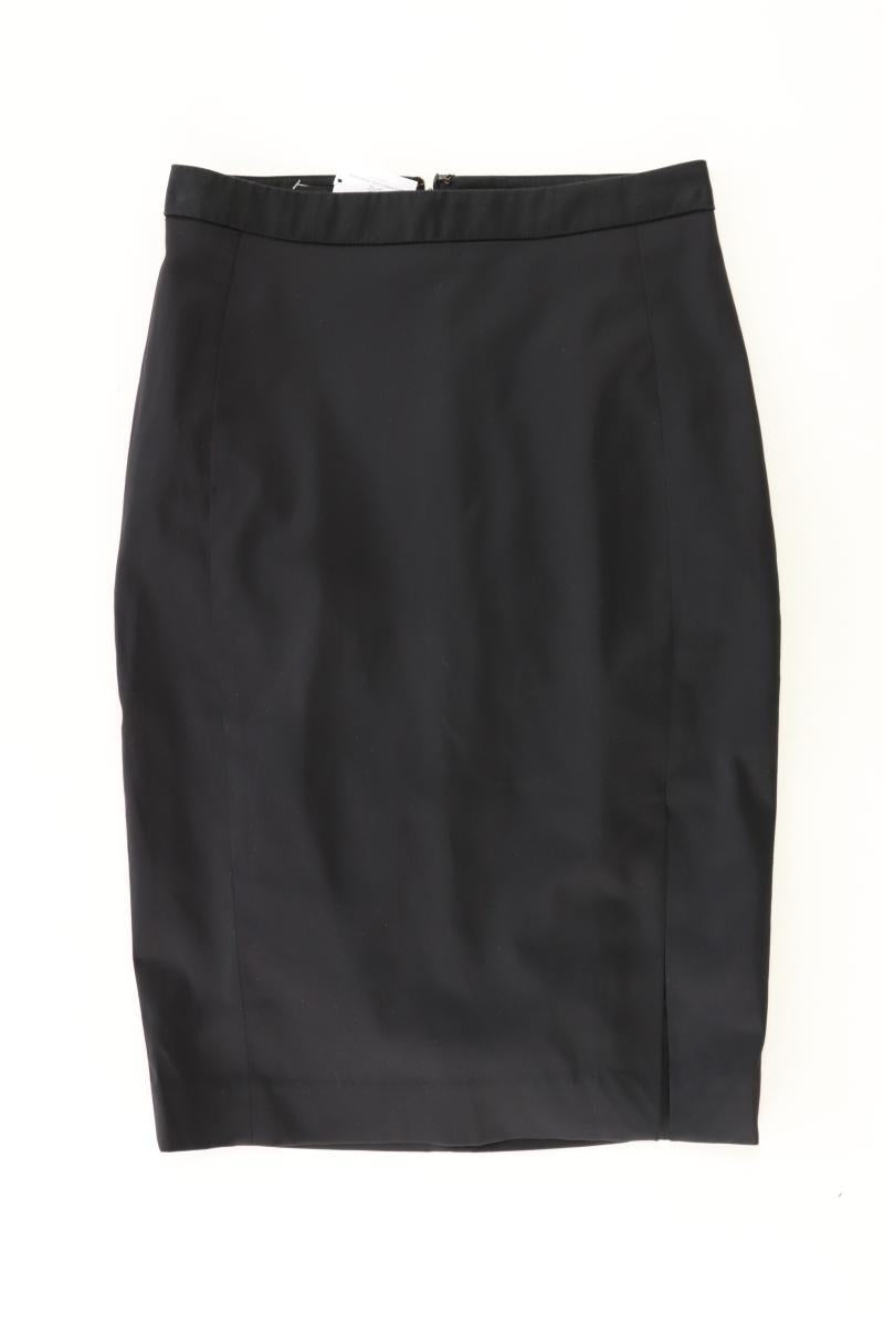 Mango Bleistiftrock Gr. 36 schwarz aus Baumwolle