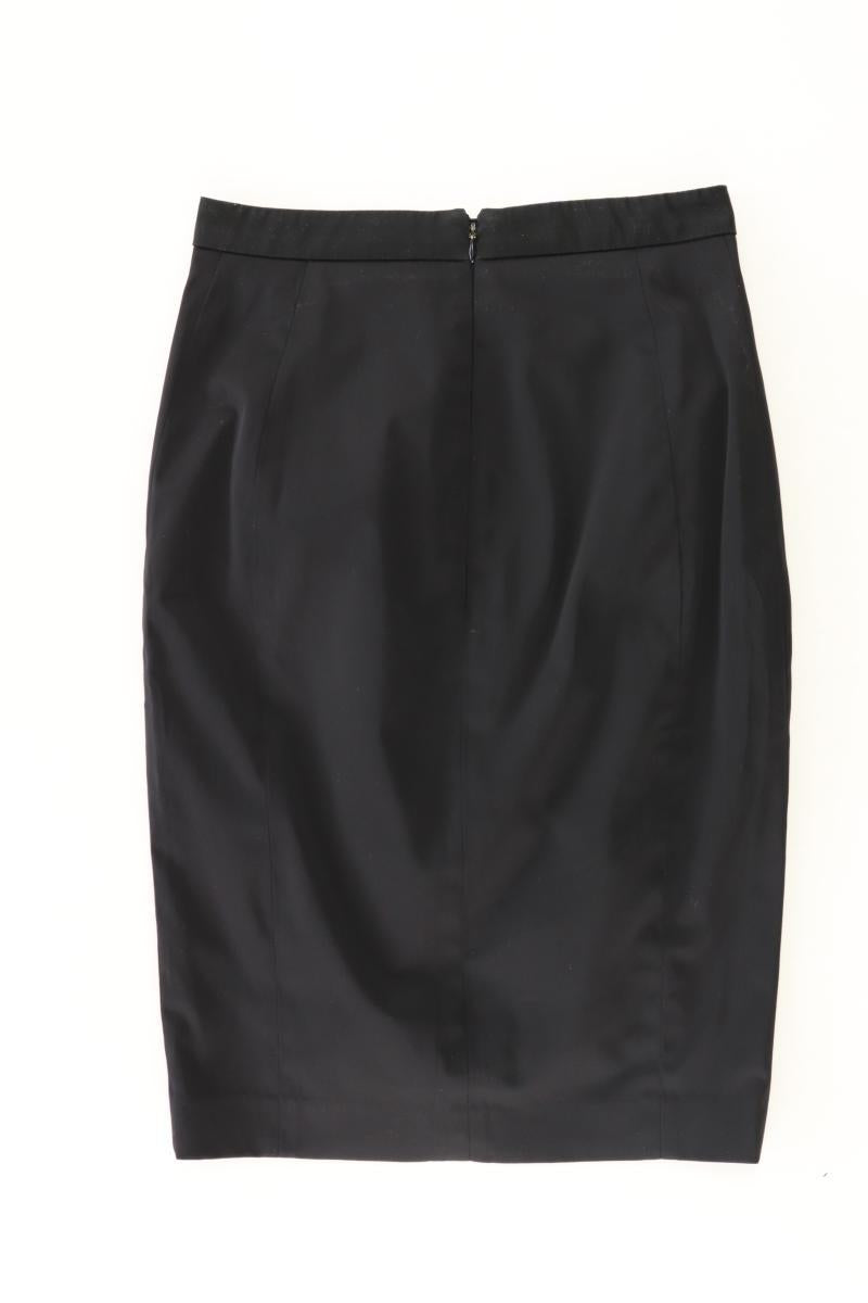 Mango Bleistiftrock Gr. 36 schwarz aus Baumwolle
