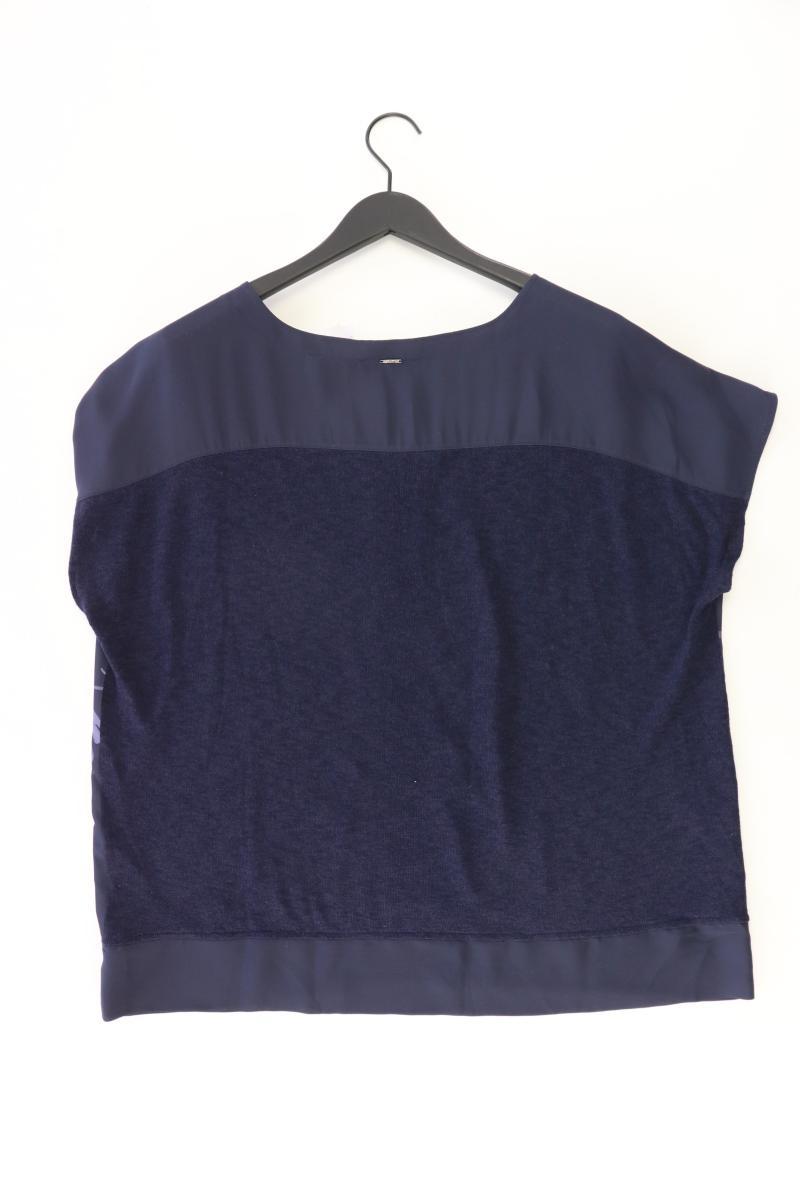 s.Oliver Kurzarmbluse Gr. 46 blau aus Polyester