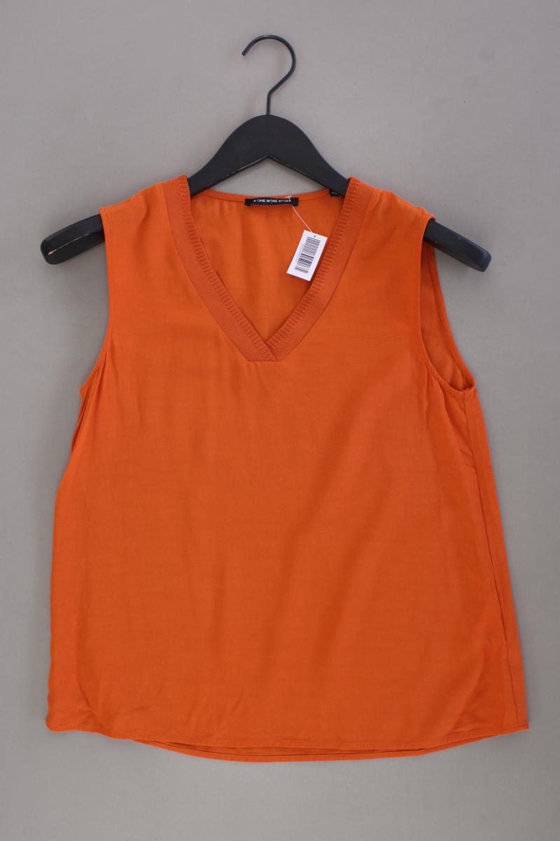 One more story Ärmellose Bluse Gr. 34 orange aus Viskose