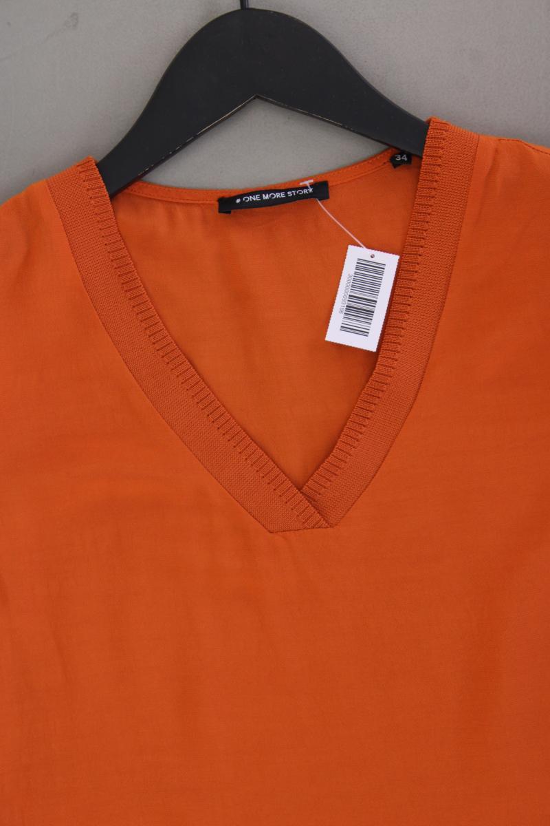 One more story Ärmellose Bluse Gr. 34 orange aus Viskose