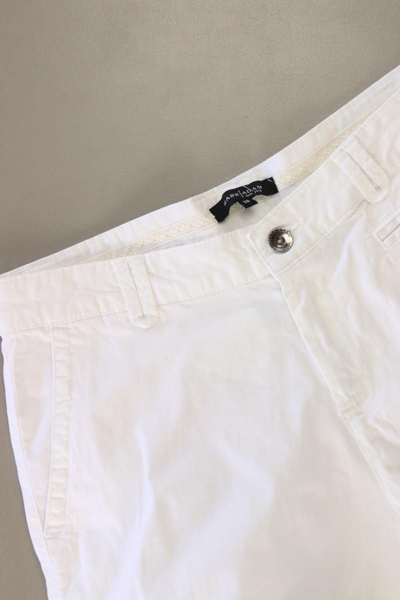 MARK ADAM Hose Gr. 38 weiß aus Baumwolle