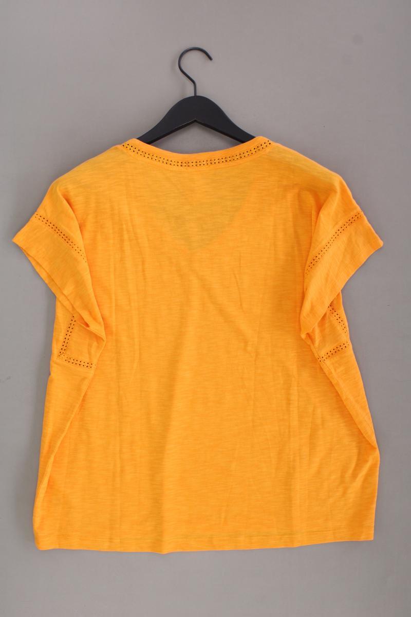 s.Oliver Shirt mit V-Ausschnitt Gr. 44 neuwertig Kurzarm orange aus Baumwolle