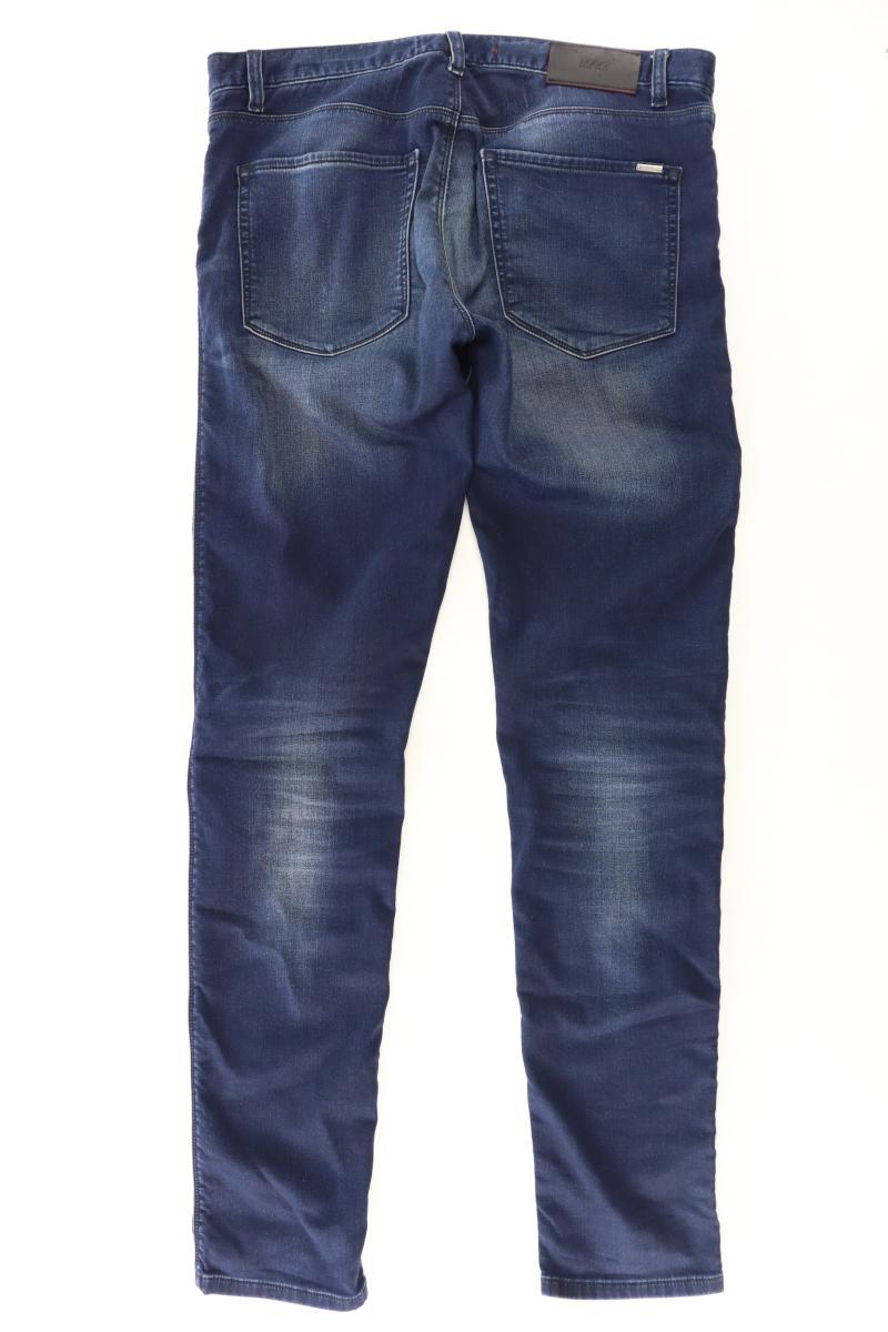 Hugo Boss Straight Jeans für Herren Gr. W33/L34 blau aus Baumwolle