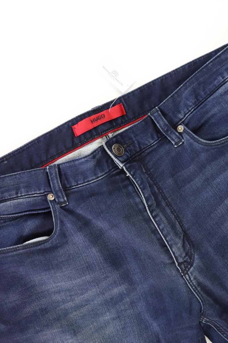 Hugo Boss Straight Jeans für Herren Gr. W33/L34 blau aus Baumwolle