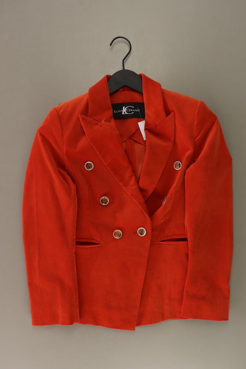 Luisa Cerano Regular Blazer Gr. 34 orange aus Baumwolle