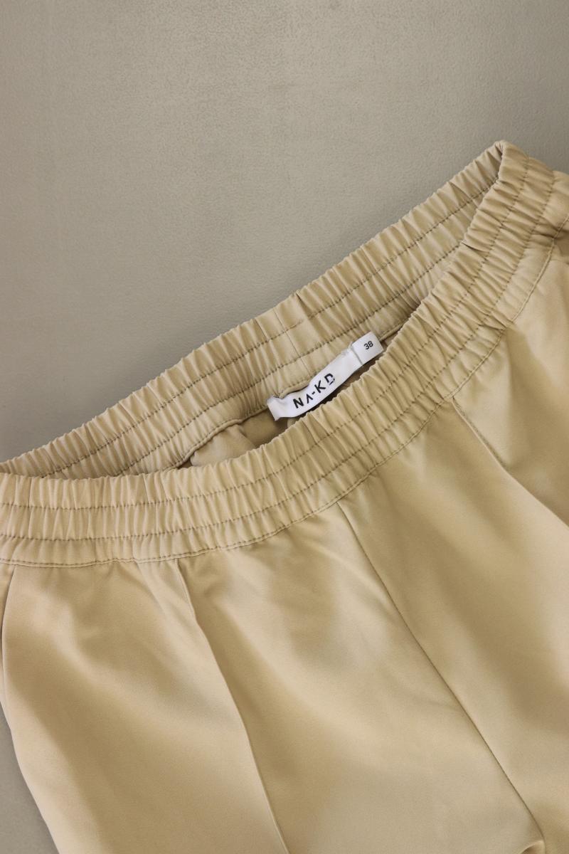 NA-KD Stretchhose Gr. 38 creme aus Polyester