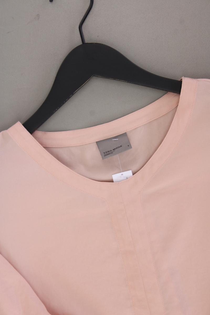 Vero Moda Kurzarmbluse Gr. S rosa aus Polyester