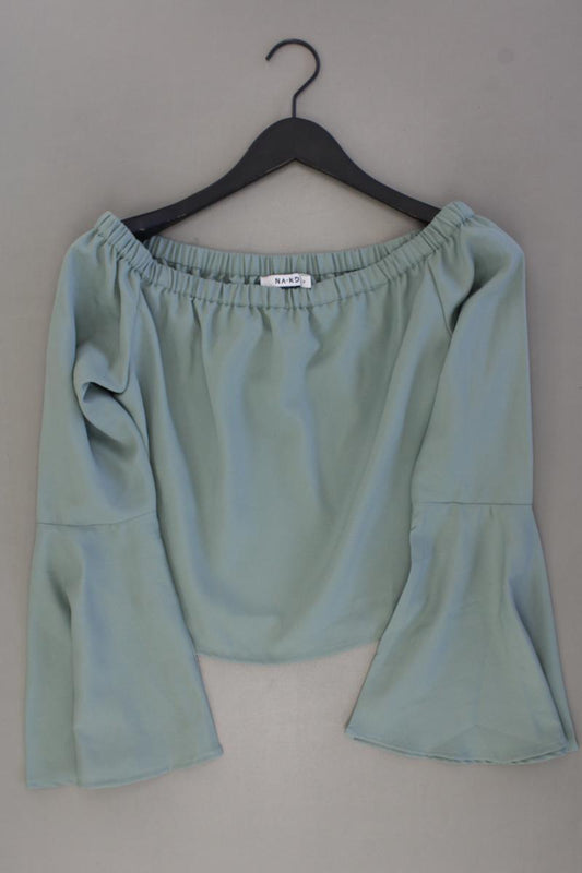 NA-KD Off Shoulder Woven Wide Sleeve Top Gr. M neuwertig Neupreis: 19,95€! blau
