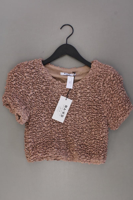 NA-KD Shirred Cropped Top Gr. 38 neu mit Etikett Neupreis: 54,95€! Kurzarm braun