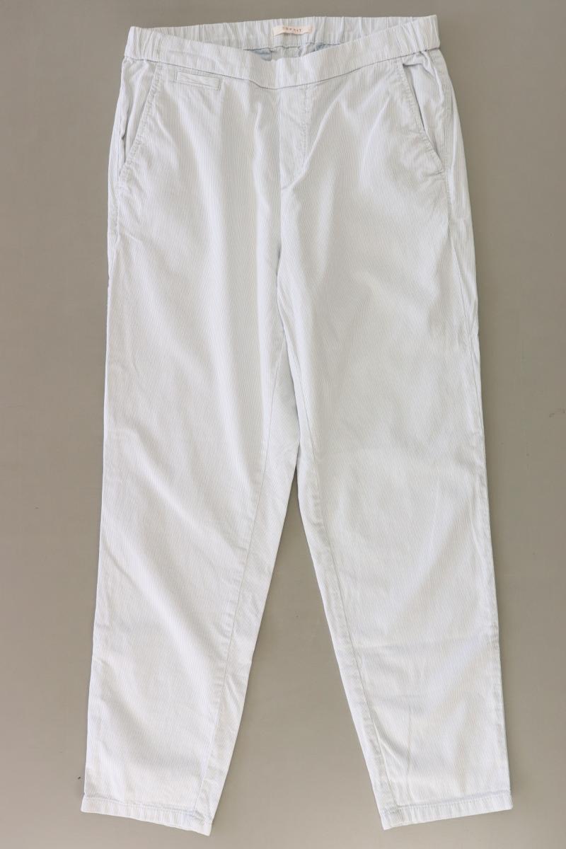 Esprit Stretchhose Gr. 36 gestreift blau aus Baumwolle