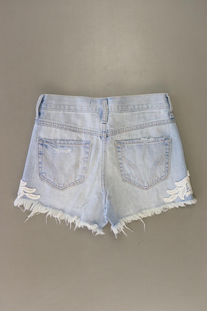 Hollister Jeansshorts Gr. W24 blau aus Baumwolle