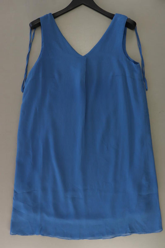 Tom Tailor Midikleid Gr. 40 Ärmellos blau aus Polyester