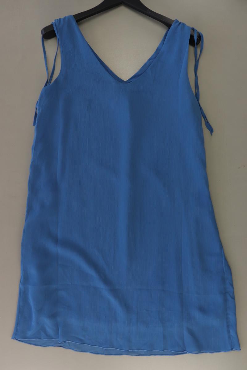 Tom Tailor Midikleid Gr. 40 Ärmellos blau aus Polyester