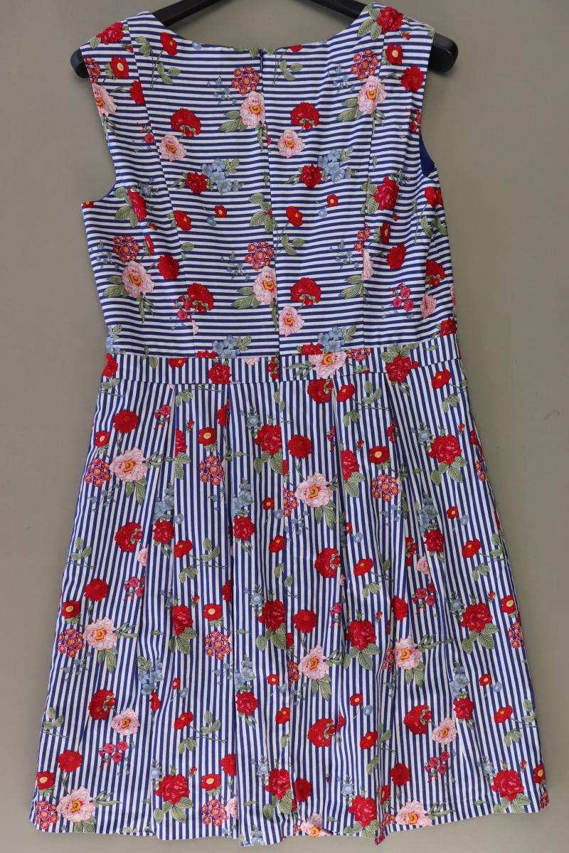 s.Oliver Midikleid Gr. 40 gestreift neuwertig Ärmellos blau aus Polyester