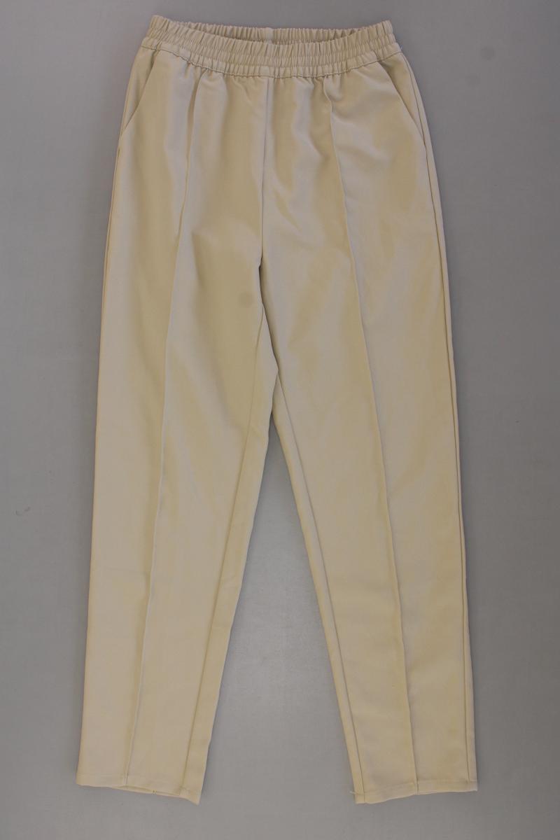 NA-KD Elastic Waist Seamline Pants Hose Gr. 34 neuwertig creme aus Polyester