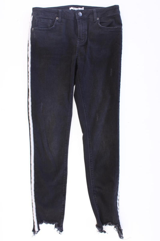 NA-KD High Rise Skinny Side Details Jeans Gr. 36 grau aus Baumwolle