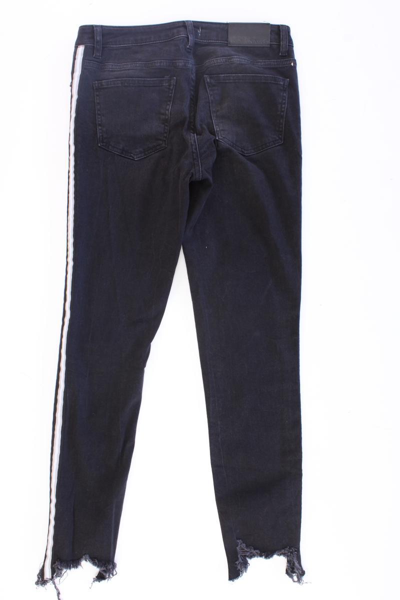 NA-KD High Rise Skinny Side Details Jeans Gr. 36 grau aus Baumwolle