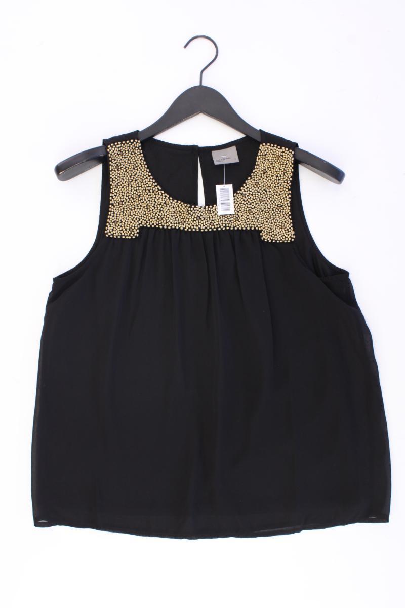 Vero Moda Ärmellose Bluse Gr. M schwarz aus Polyester