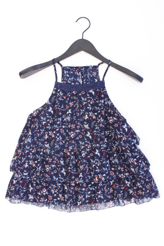Abercrombie & Fitch Spaghetti-Top Gr. S mit Blumenmuster blau aus Polyester