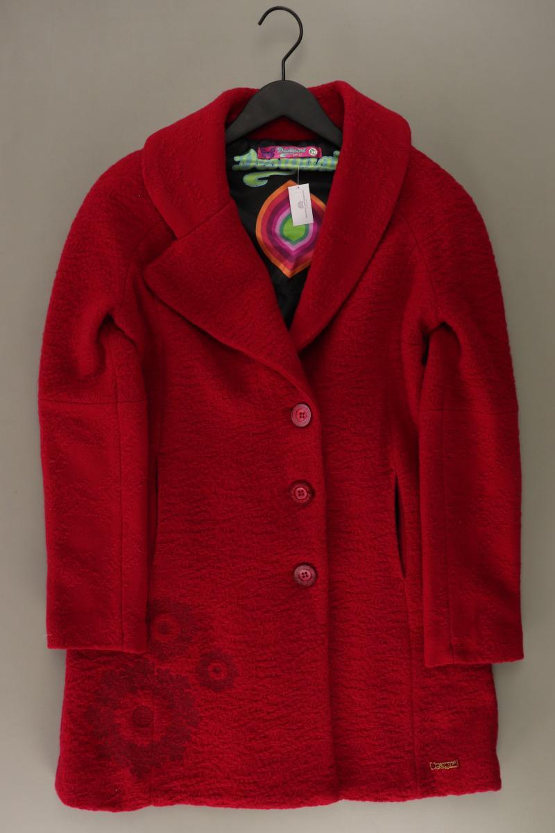 Desigual Regular Mantel Gr. 38 rot aus Polyester