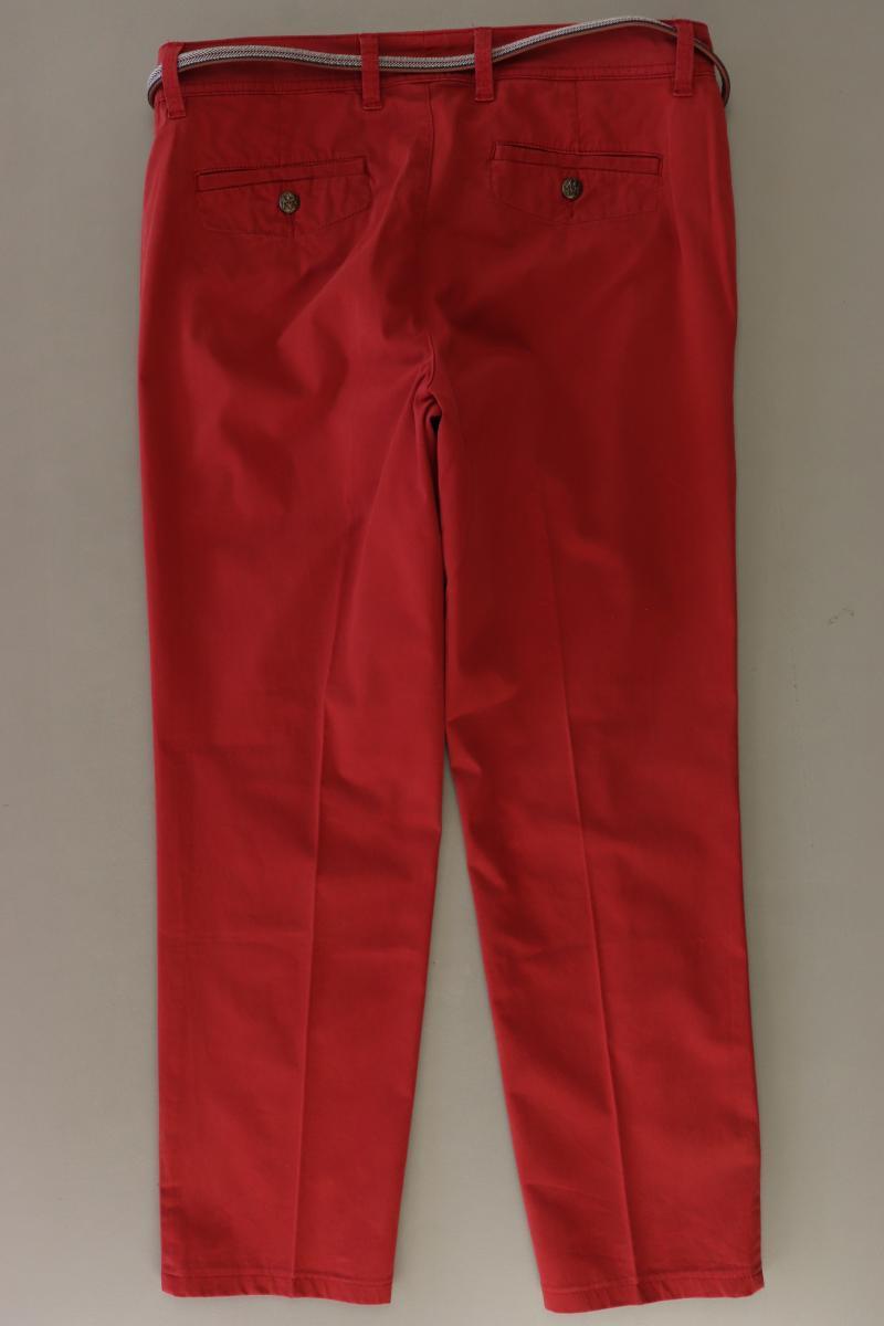 Selection by s.Oliver Hose Gr. 38 mit Gürtel rot aus Baumwolle