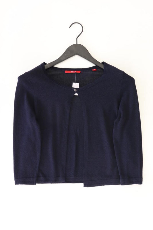 s.Oliver Strickjacke Gr. 36 3/4 Ärmel blau aus Viskose