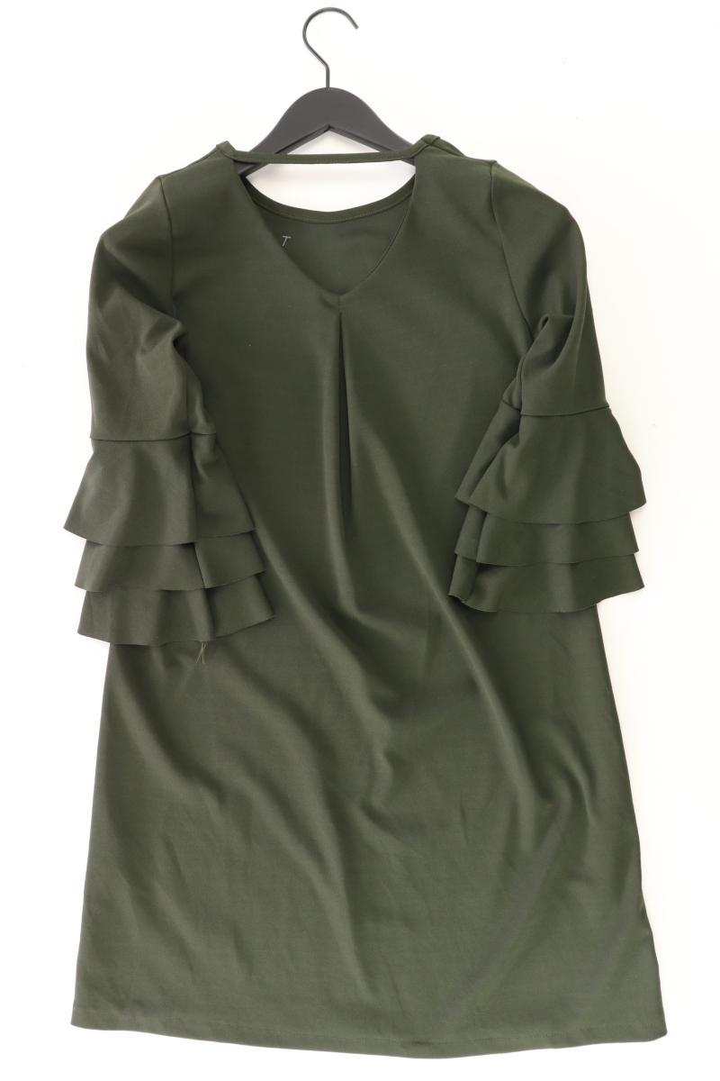Midikleid Gr. S 3/4 Ärmel olivgrün aus Polyester
