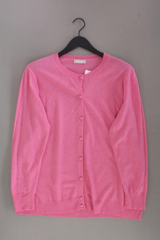 Hekla & Co. Strickjacke mit Wolle Gr. XL neuwertig Langarm pink