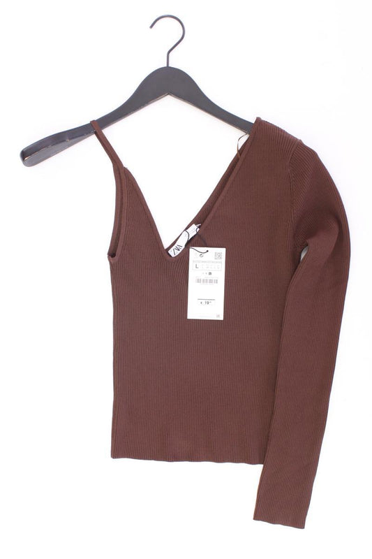 Zara One-Shoulder-Shirt Gr. L neu mit Etikett Neupreis: 19,95€! Langarm braun