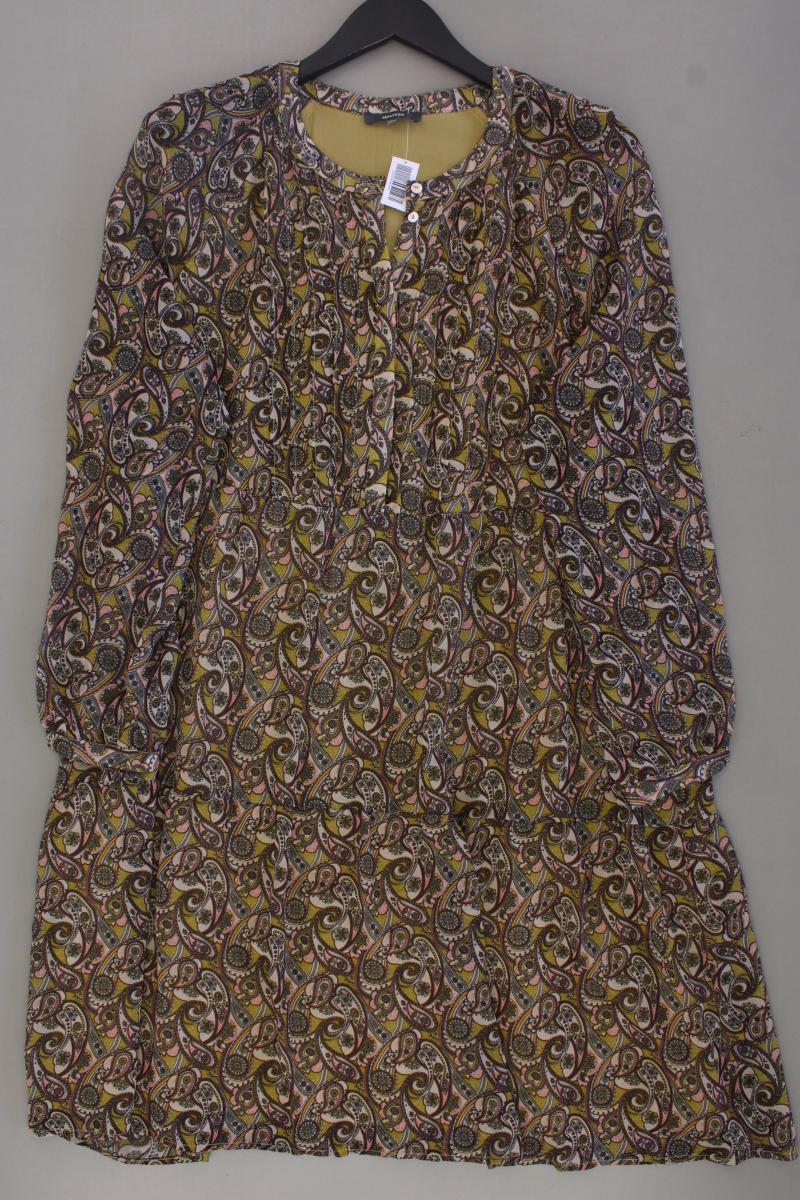 Montego Chiffonkleid Gr. 46 mit Paisleymuster neuwertig Langarm gelb