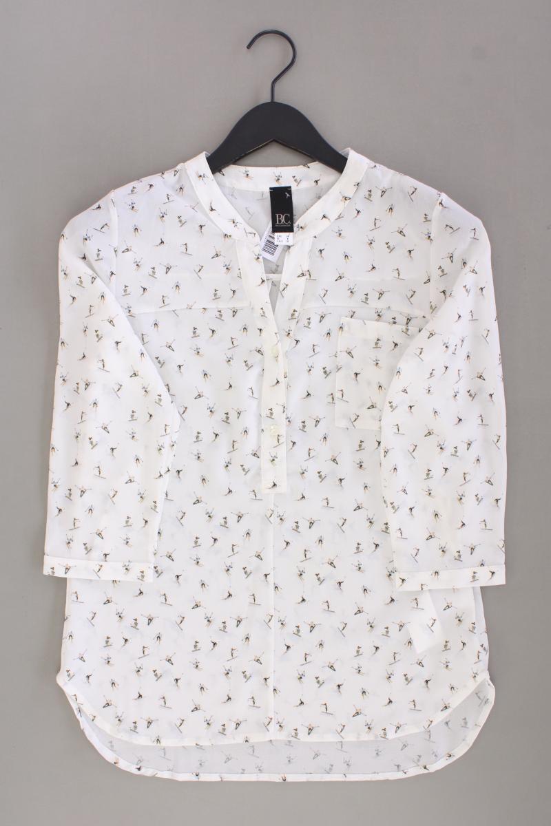 Best Connections Bluse mit Ski Sport Muster Gr. 34 neuwertig 3/4 Ärmel creme