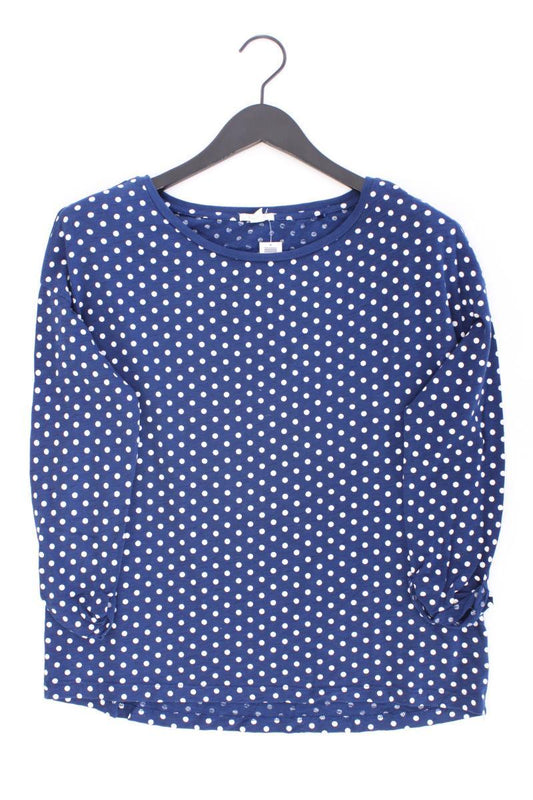 Esprit Oversize-Shirt Gr. M gepunktet 3/4 Ärmel blau aus Baumwolle