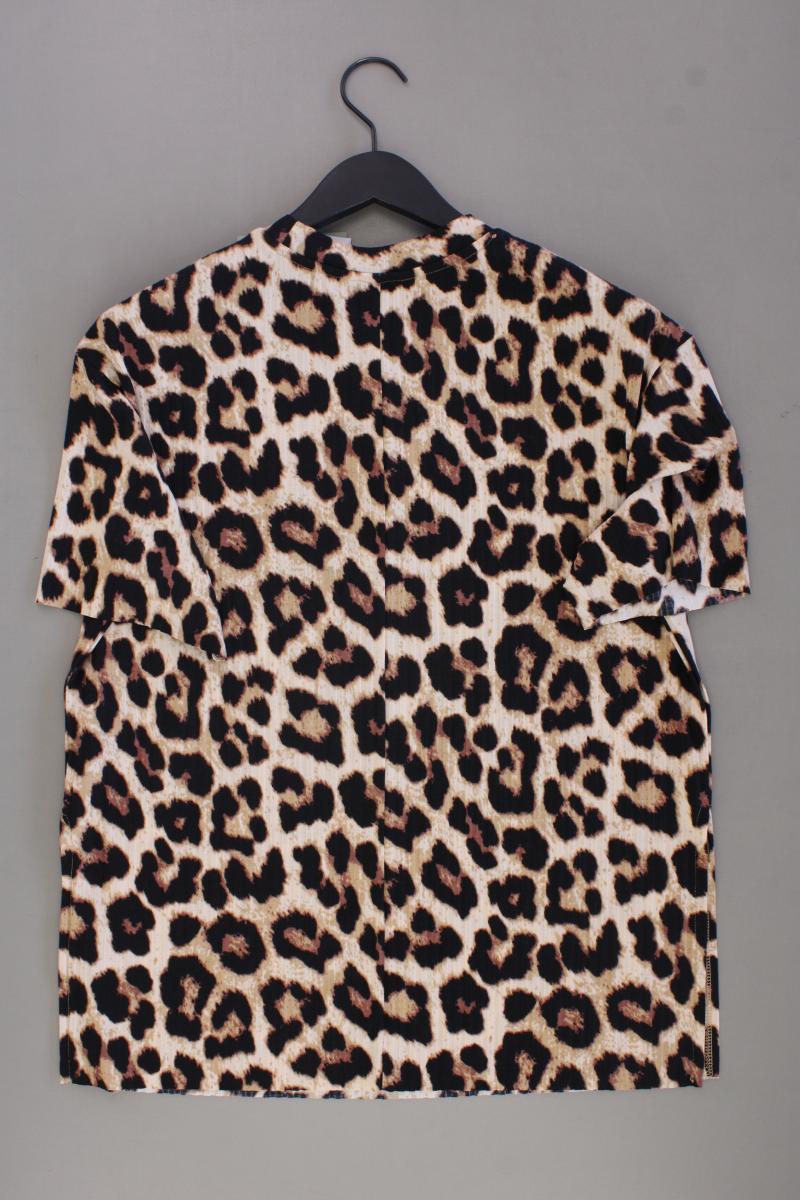 H&M Shirt Gr. S mit Tierdruck neu mit Etikett Kurzarm braun aus Polyester