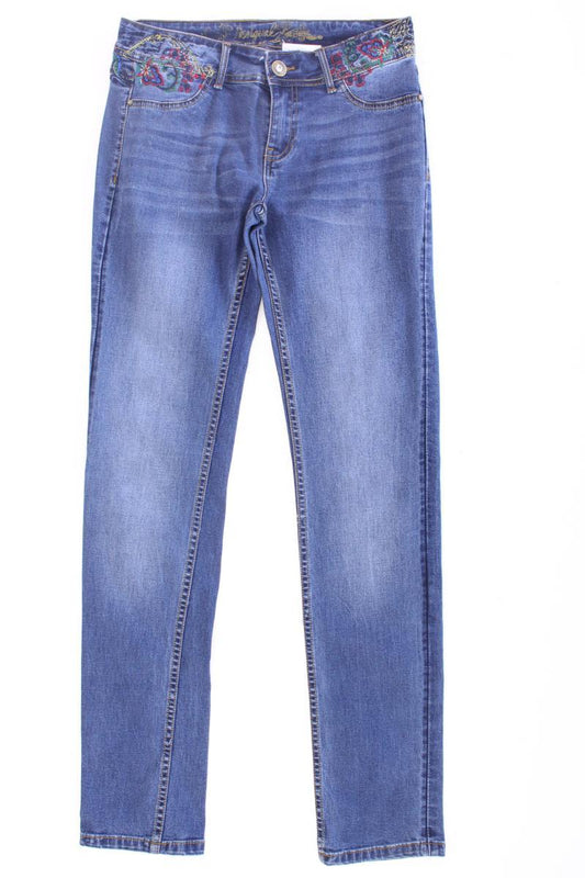 Desigual Skinny Jeans Gr. W27 blau aus Baumwolle