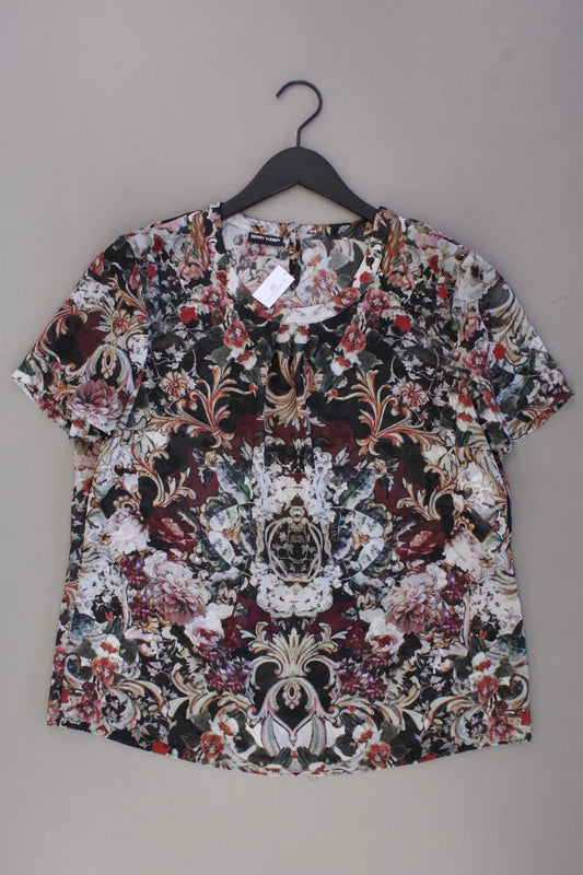 Gerry Weber Kurzarmbluse Gr. 42 mit Blumenmuster neuwertig mehrfarbig