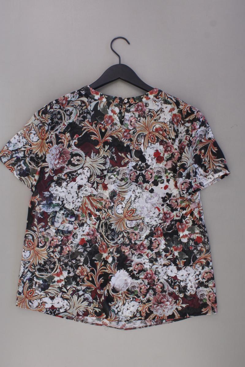 Gerry Weber Kurzarmbluse Gr. 42 mit Blumenmuster neuwertig mehrfarbig