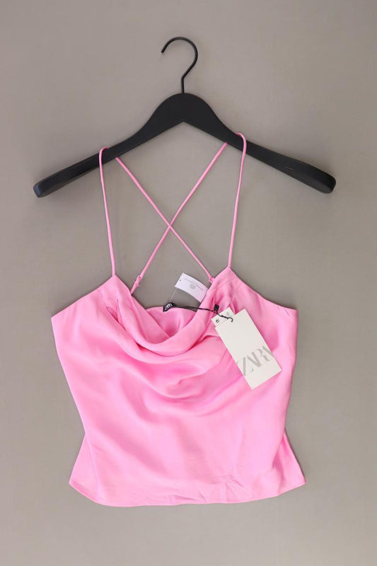 Zara Spaghetti-Top Gr. M neu mit Etikett rosa aus Polyester