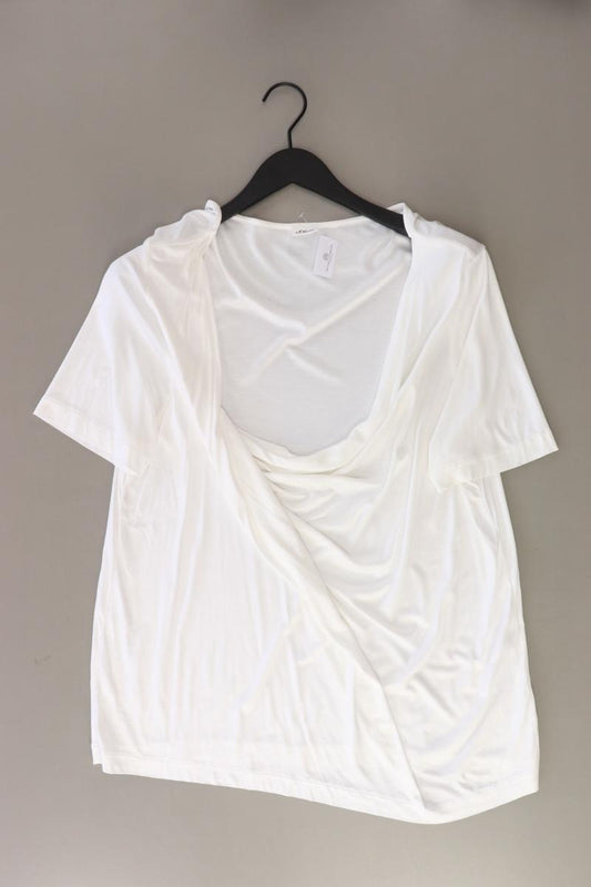 s.Oliver T-Shirt Gr. 48 Kurzarm weiß aus Viskose