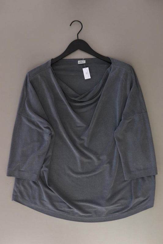 s.Oliver Oversize-Shirt Gr. 48 3/4 Ärmel grau aus Modal