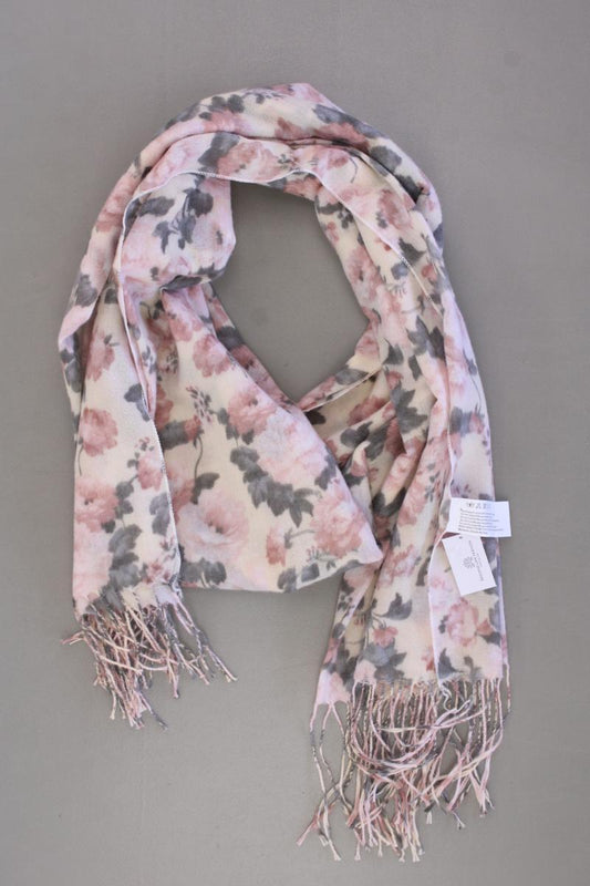 Schal mit Blumenmuster rosa aus Polyester