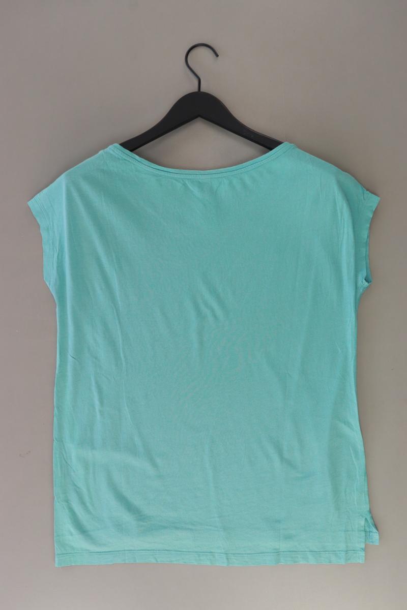 edc by Esprit Printshirt Gr. L Kurzarm türkis aus Baumwolle