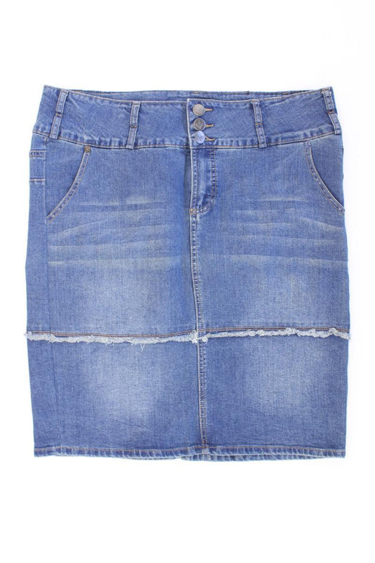 ADIA FASHION Jeansrock Gr. 46 blau aus Baumwolle