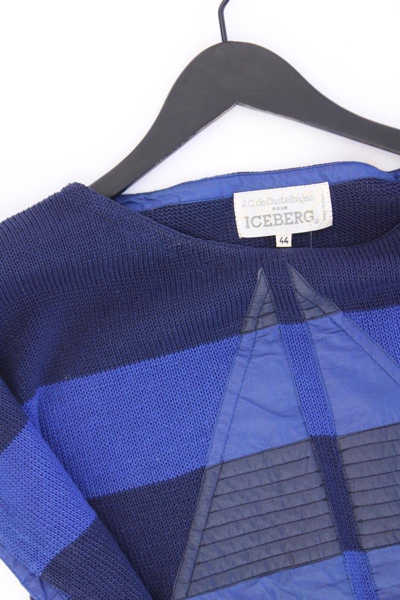 Iceberg J.C. de Castelbajao pour Iceberg Kurzarmpullover  Gr. 44 blau