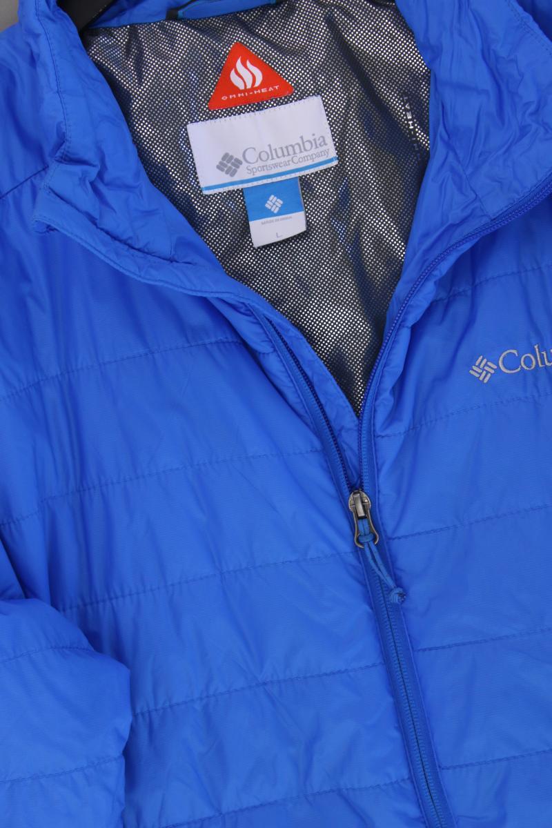 Columbia Lange Jacke für Herren Gr. L blau aus Nylon