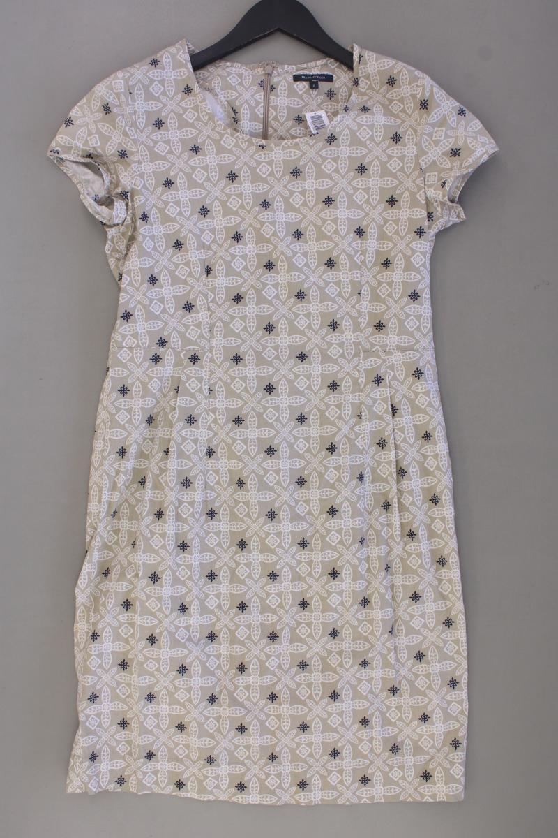 Marc O'Polo Kurzarmkleid Gr. 38 mit Blumenmuster creme aus Baumwolle